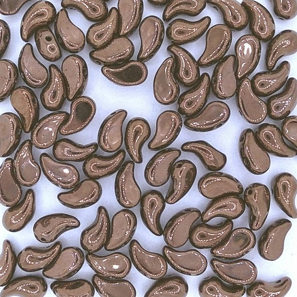 20 x Right Zoliduo beads in Jet Bronze