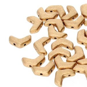 50 x mini chevron in Bronze Pale Gold (6x2mm)