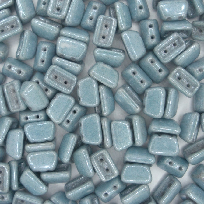 25 x Roofy beads in Blue Lustre