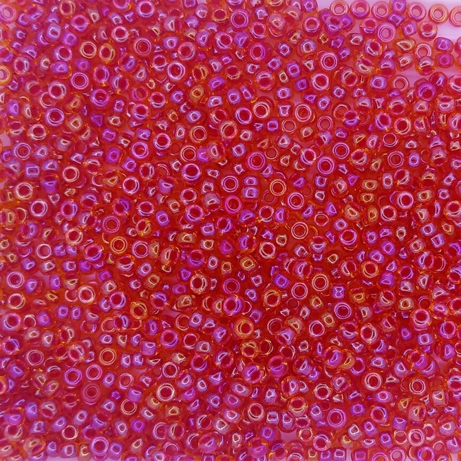 3528 - 50g Size 11/0 Miyuki seed beads in Fancy lined Siam