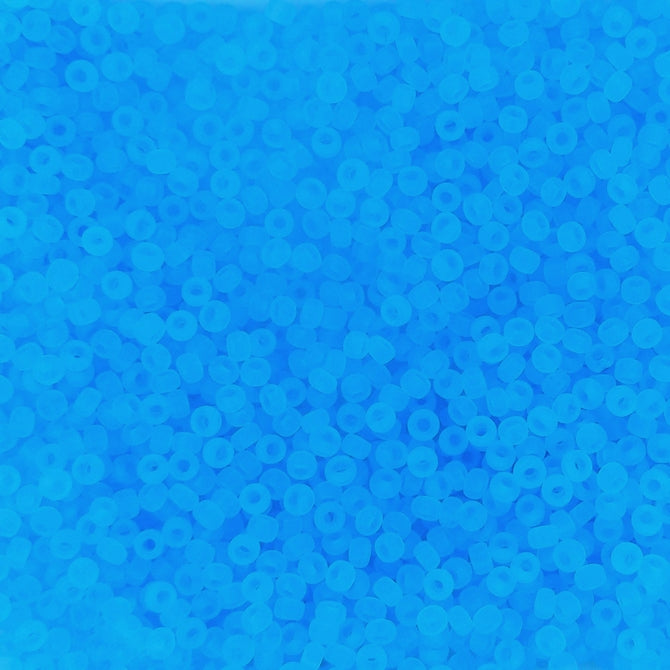 0148F - 10g Size 11/0 Miyuki seed beads in Matt Transparent Aqua