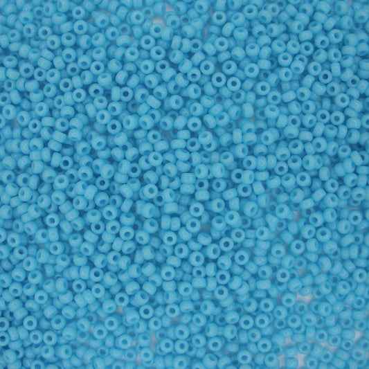 0413 - 50g Size 11/0 Miyuki seed beads in Opaque Turquoise Blue