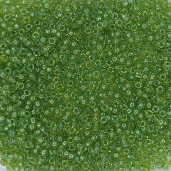 3739 - 50g Size 11/0 Miyuki seed beads in Fancy lined Celery