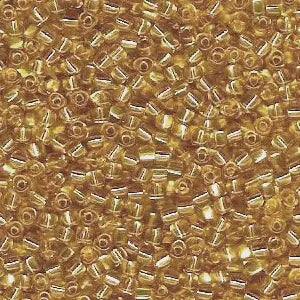 1133 - 10g Size 10/0 Miyuki triangles in Colour lined Bronze