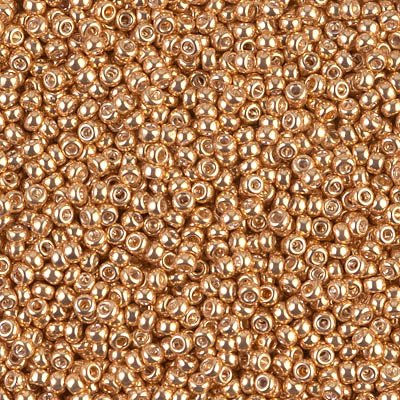 1052 - 50g Size 11/0 Miyuki seed beads in Galvanised Gold