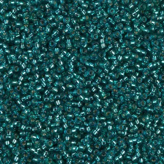 1424 - 10g Size 11/0 Miyuki seed beads in Silver lined Teal