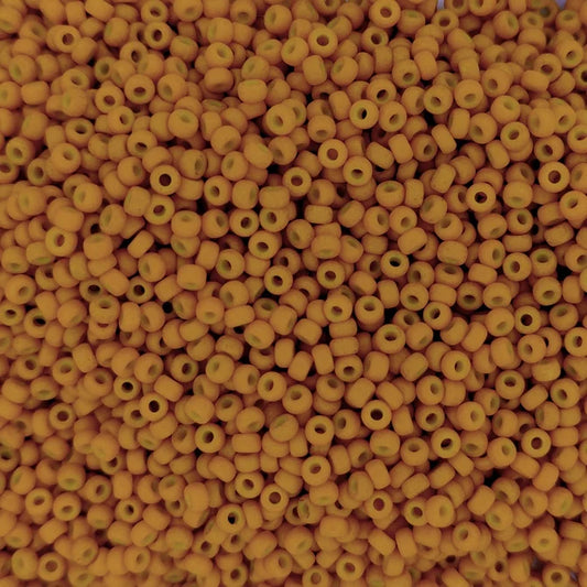 2041 - 50g Size 11/0 Miyuki seed beads in Matt Opaque Pale Pumpkin