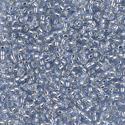2430 - 10g Size 11/0 Miyuki seed beads in Silver lined Light Sapphire