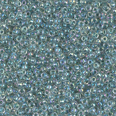 0263 - 10g Size 11/0 Miyuki seed beads in Seafoam lined Crystal
