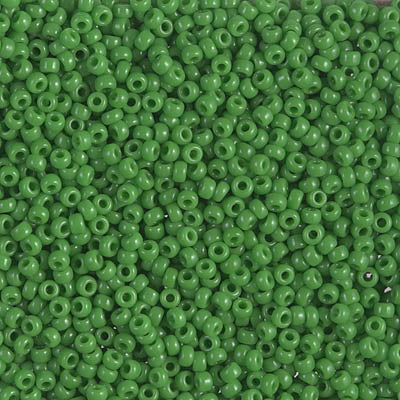 0411 - 50g Size 11/0 Miyuki seed beads  in Opaque Jade Green