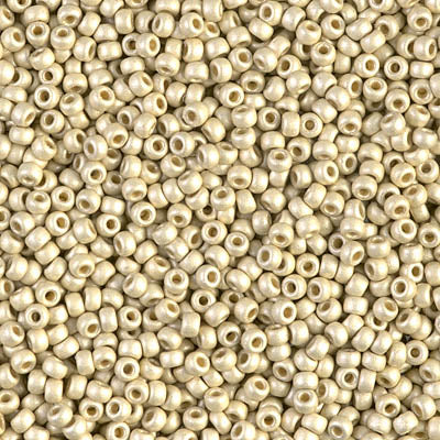 4201F - 10g Size 11/0 Miyuki seed beads in Matt Duracoat Galvanised Silver