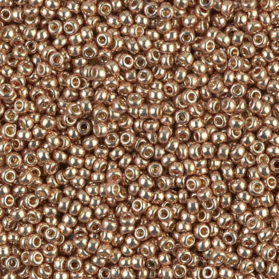 4204 - 10g Size 11/0 Miyuki seed beads in Duracoat Galvanised Champagne