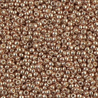 4204 - 50g Size 11/0 Miyuki seed beads in Duracoat Galvanised Champagne