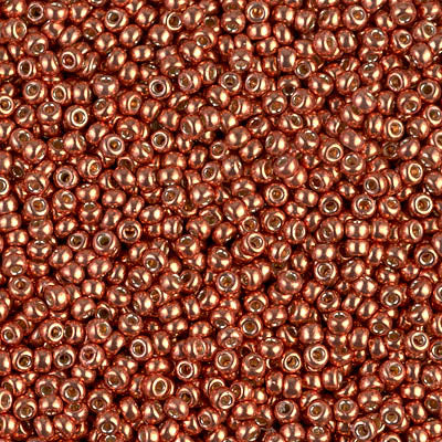 4207 - 10g Size 11/0 Miyuki seed beads in Duracoat Galvanised Pink Blush