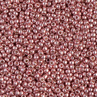 4209 - 10g Size 11/0 Miyuki seed beads in Duracoat Galvanised Dark Coral