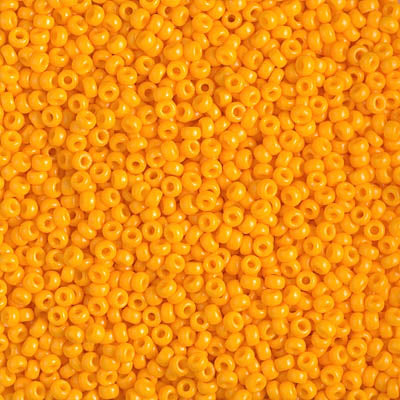 4453 - 10g Size 11/0 Miyuki seed beads in Duracoat Opaque Light Squash
