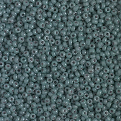4481 - 50g Size 11/0 Miyuki seed beads in Duracoat Opaque Eucalyptus