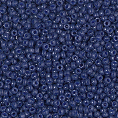 4493 - 10g Size 11/0 Miyuki seed beads in Duracoat Navy Blue
