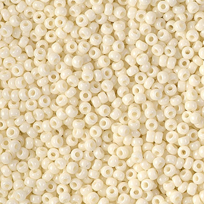 0491 - 10g Size 11/0 Miyuki seed beads in Ivory Pearl Ceylon Lustre