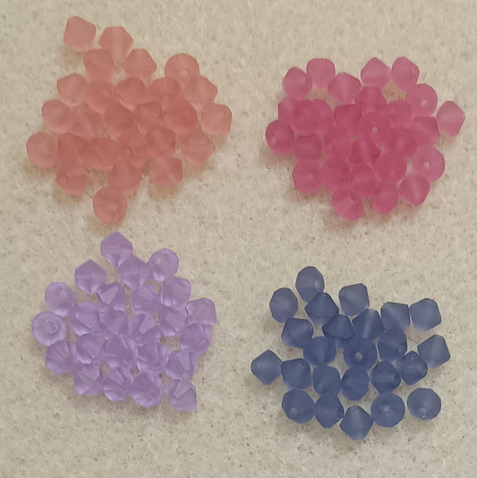 Bicone mix  - Jean Power's Winter 2026 Beadalong in Pinks and Purple