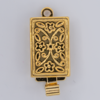 Neumann Gold clasp with 1 row 12676 - 12.5x8mm