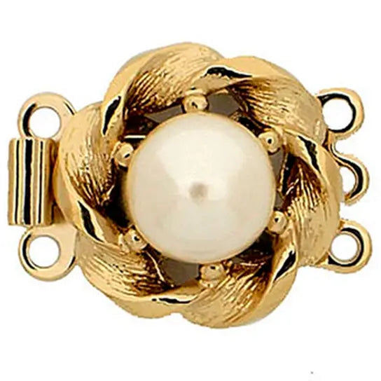 Neumann Gold clasp with 3 rows 13452 - 14mm