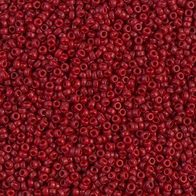 1464 - 10g Size 11/0 Miyuki seed beads in Opaque Maroon