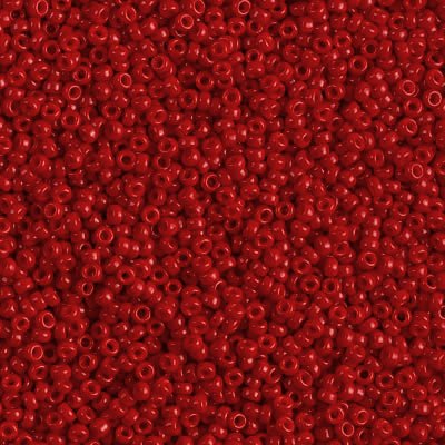 1684 - 50g Size 11/0 Miyuki seed beads in Opaque Red