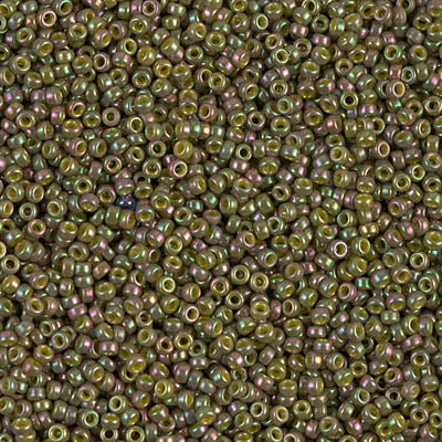 1897 - 5g Size 15/0 Miyuki seed beads in Golden Olive Lustre