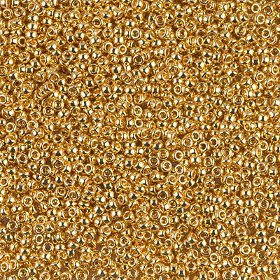 0191 - 2g Size 15/0 Miyuki seed beads in 24kt Gold Plated