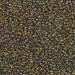 1981 - 5g Size 11/0 Miyuki seed beads in Nickel Plated AB