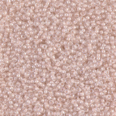 0215 - 5g Size 15/0 Miyuki seed beads in Blush lined Crystal