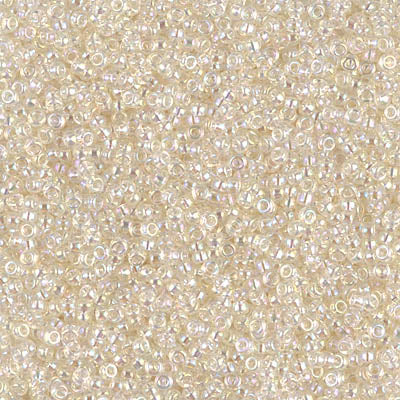 2442 - 5g Size 15/0 Miyuki seed beads in Crystal Ivory Gold Lustre