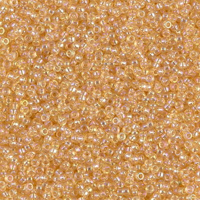 0251 - 10g Size 11/0 Miyuki seed beads in Transparent Light Topaz AB