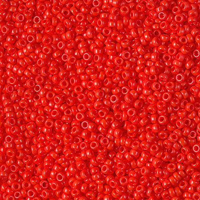 0407 - 5g Size 15/0 Miyuki seed beads in Opaque Red