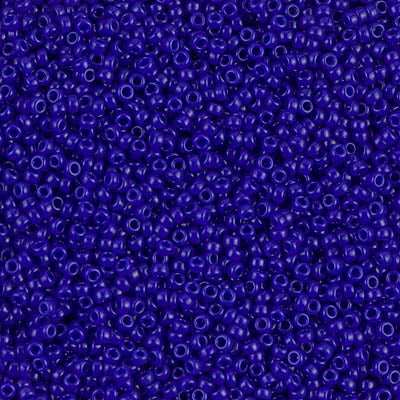 0414 - 25g Size 15/0 Miyuki seed beads in Opaque Cobalt