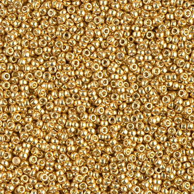 4202 - 5g Size 15/0 Miyuki seed beads in Duracoat Galvanised Gold