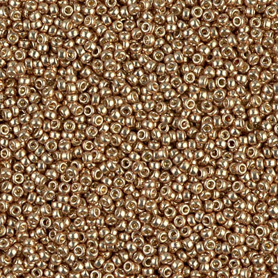 4204 - 5g Size 15/0 Miyuki seed beads in Duracoat Galvanised Champagne