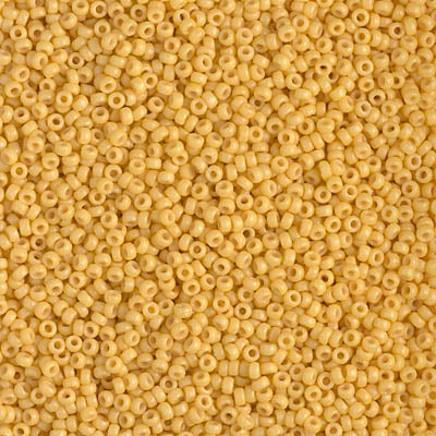 4452 - 25g Size 15/0 Miyuki seed beads in Duracoat Opaque Banana