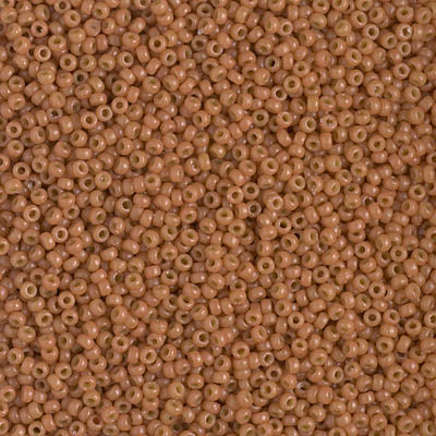 4457 - 25g Size 15/0 Miyuki seed beads in Duracoat Opaque Cedar