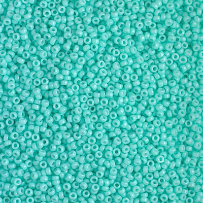 4472 - 25g Size 15/0 Miyuki seed beads in Duracoat Opaque Catalina