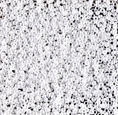 0528 - 5g Size 15/0 Miyuki seed beads in White Pearl Ceylon
