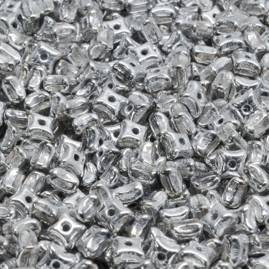 50 x Orion beads in Labrador Silver (3x5mm)