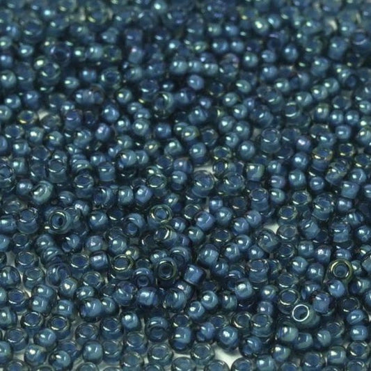 2256 - 10g Size 11/0 Miyuki seed beads in Fancy lined Dark Teal Blue