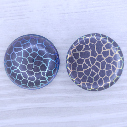 25mm Flatback Cabochon in Black with Giraffe