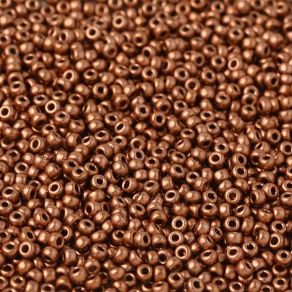55003 - 10g Size 11/0 Miyuki seed beads in Vintage Copper