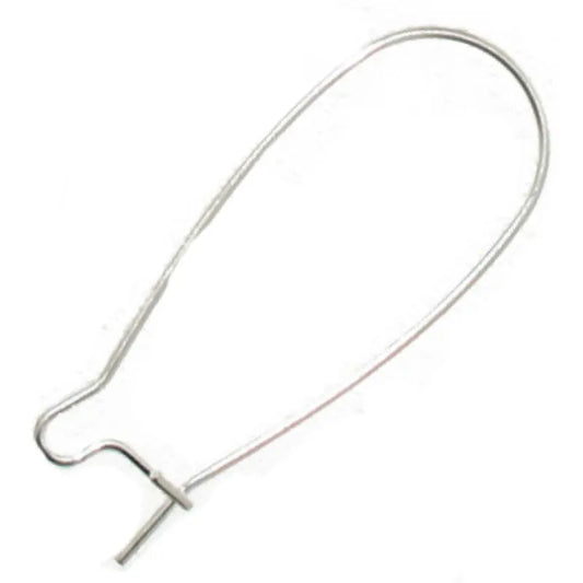 2 pairs of 33mm ear wires in Gold (UK Production)
