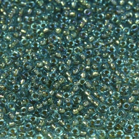 3741 - 5g Size 15/0 Miyuki seed beads in Fancy lined Blue Silver