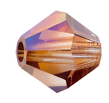 24 x 3mm bicones in Crystal Venus (Preciosa)