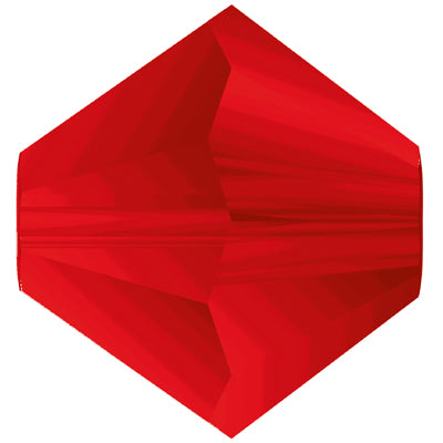 24 x 3mm bicones in Matt Light Siam (Preciosa)